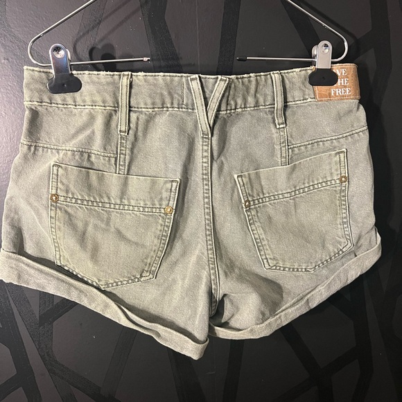 We The Free Olive high rise Jean Shorts - Picture 3 of 4